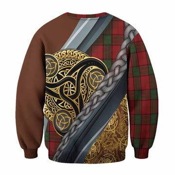 Maxwell Tartan Crest Sweatshirt Scottish Triskele Celtic