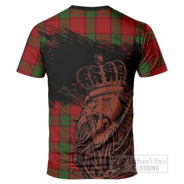 Maxwell Tartan Crest T-Shirt Crowned Lion Heritage Style