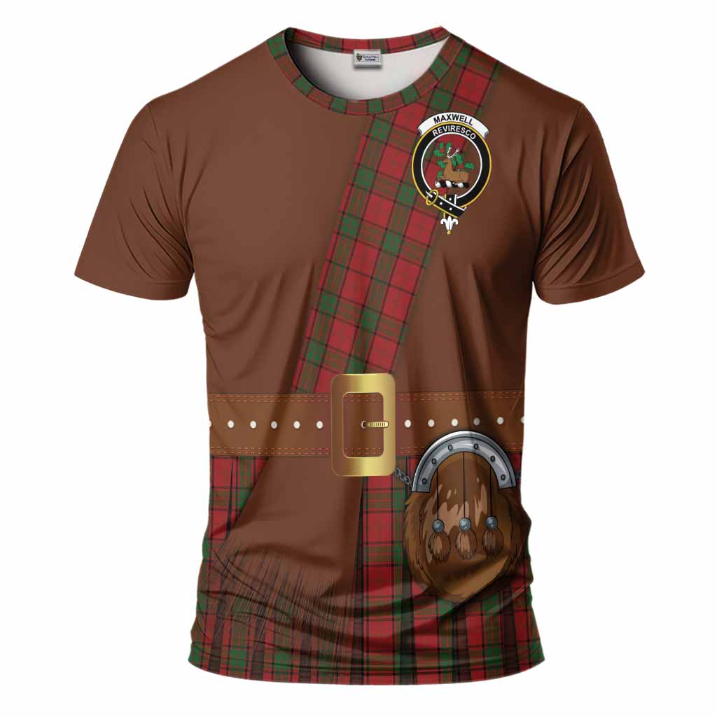 Maxwell Tartan Crest T-Shirt Kilt Costume Style