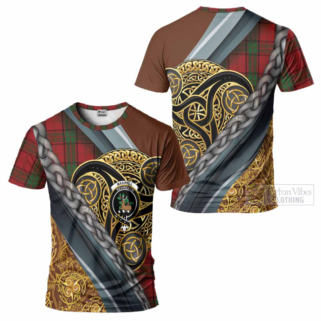 Maxwell Tartan Crest T-Shirt Scottish Triskele Celtic