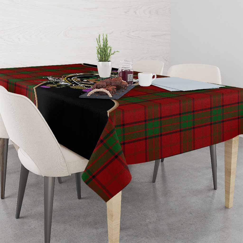 Maxwell Tartan Crest Tablecloth Scottish Thistle Spirit - Tartan Vibes Clothing