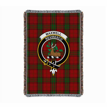 Maxwell Tartan Crest Woven Blanket S 43 x 67 inches 110 x 170cm - Tartan Vibes Clothing