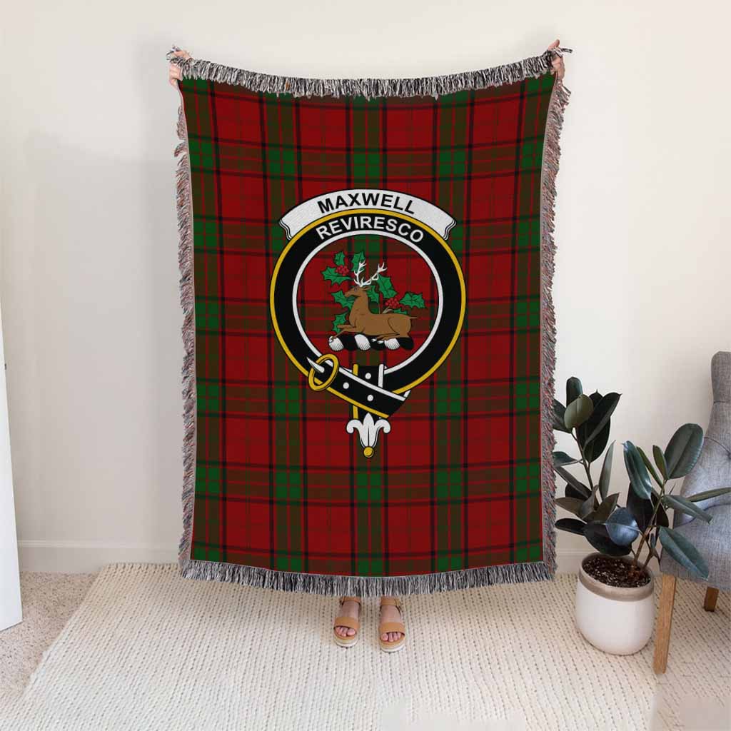 Maxwell Tartan Crest Woven Blanket - Tartan Vibes Clothing