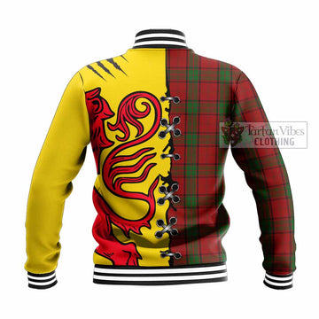 Maxwell Tartan Family Crest Baseball Jacket Lion Rampant Honor
