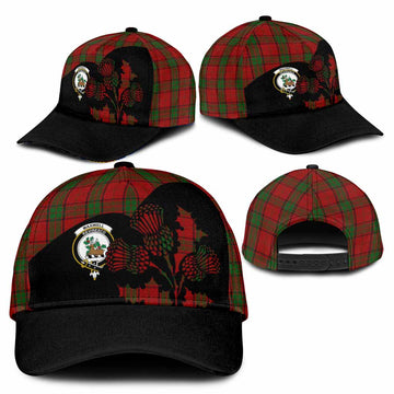 Maxwell Tartan Family Crest Classic Cap Scotland Thistle Floral Flag Style