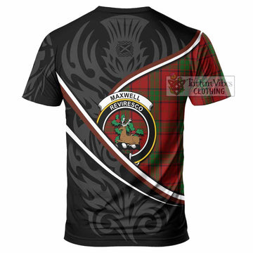 Maxwell Tartan Family Crest T-shirt Celtic Scottish Thistle Floral - Tartan Vibes Clothing