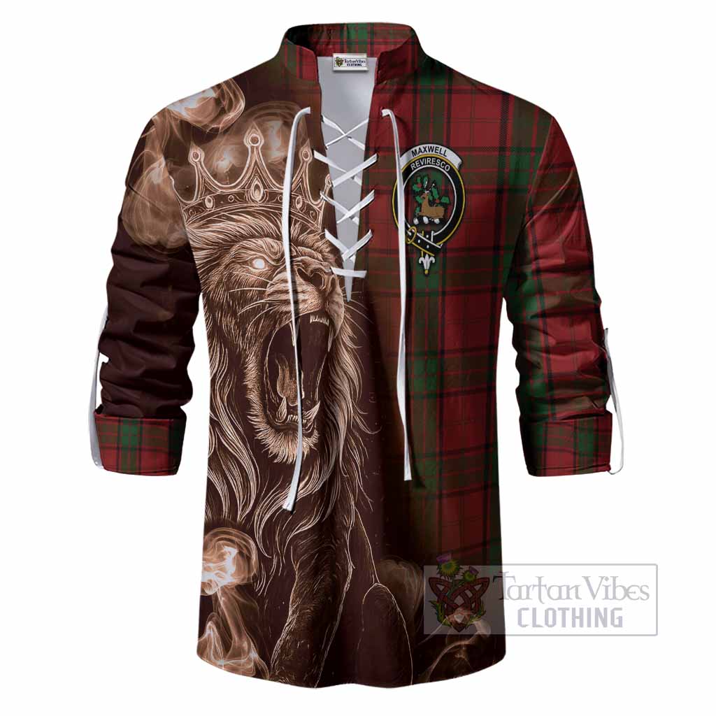 Maxwell Tartan Ghillie Shirt Roaring Lion Heritage