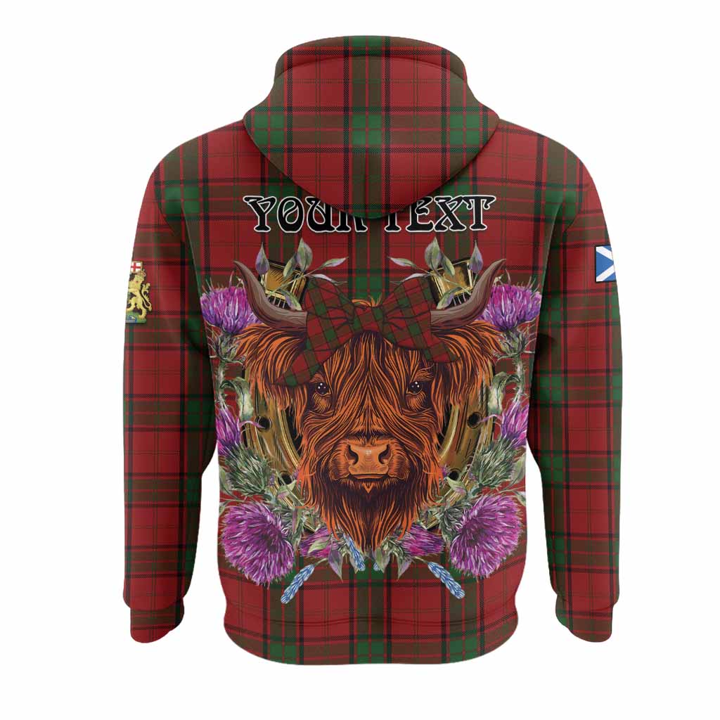 Maxwell Tartan Hoodie Scottish Thistle Heilan Coo