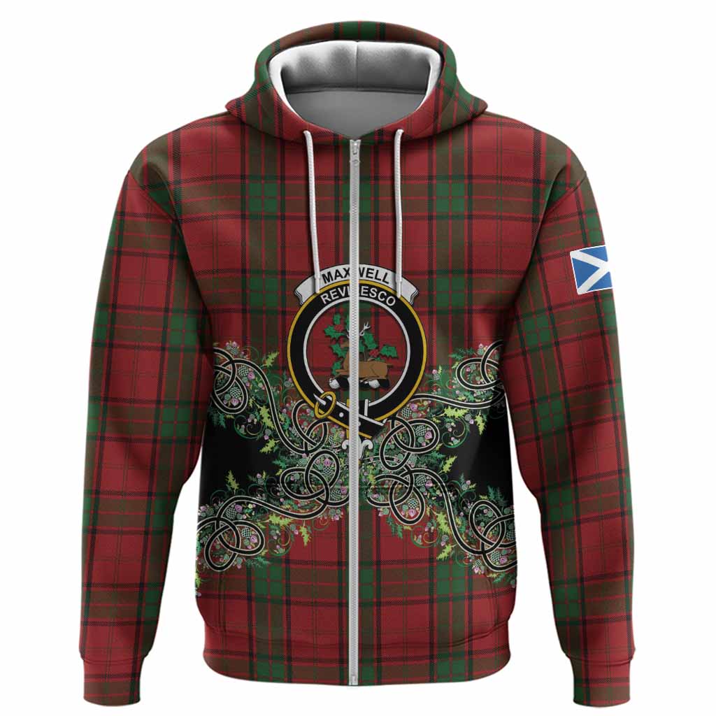 Maxwell Tartan Hoodie Thistle Scottish Spirit