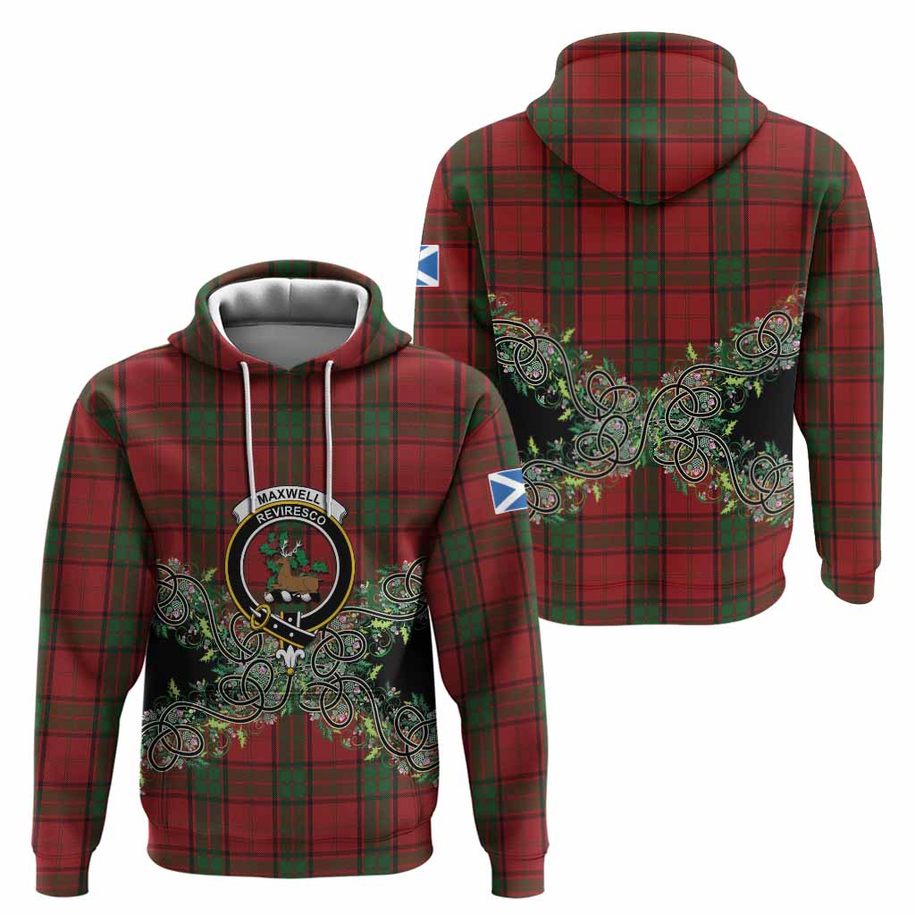 Maxwell Tartan Hoodie Thistle Scottish Spirit
