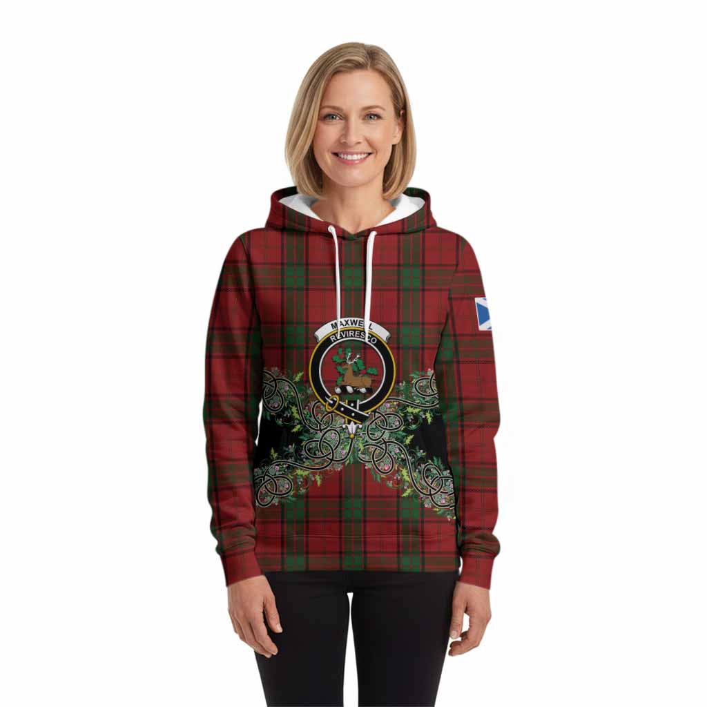 Maxwell Tartan Hoodie Thistle Scottish Spirit