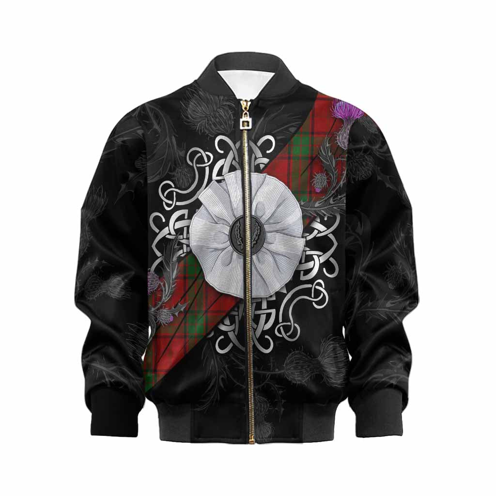 Maxwell Tartan Kid Bomber Jacket Jacobite White Rose Kid XS - Tartan Vibes Clothing