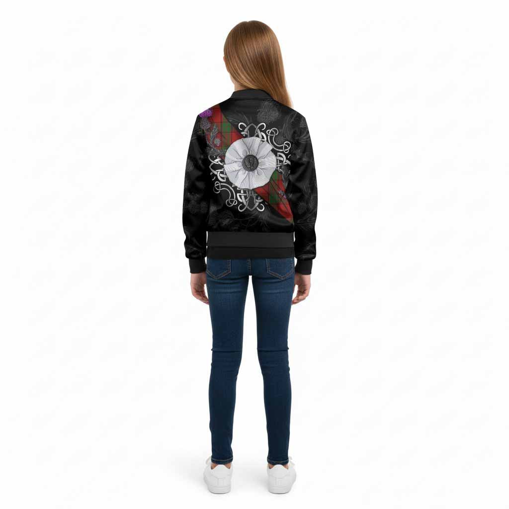 Maxwell Tartan Kid Bomber Jacket Jacobite White Rose - Tartan Vibes Clothing