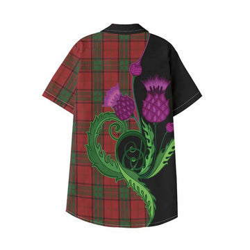 Maxwell Tartan Kid Hawaiian Shirt Traditional Scottish Thistle