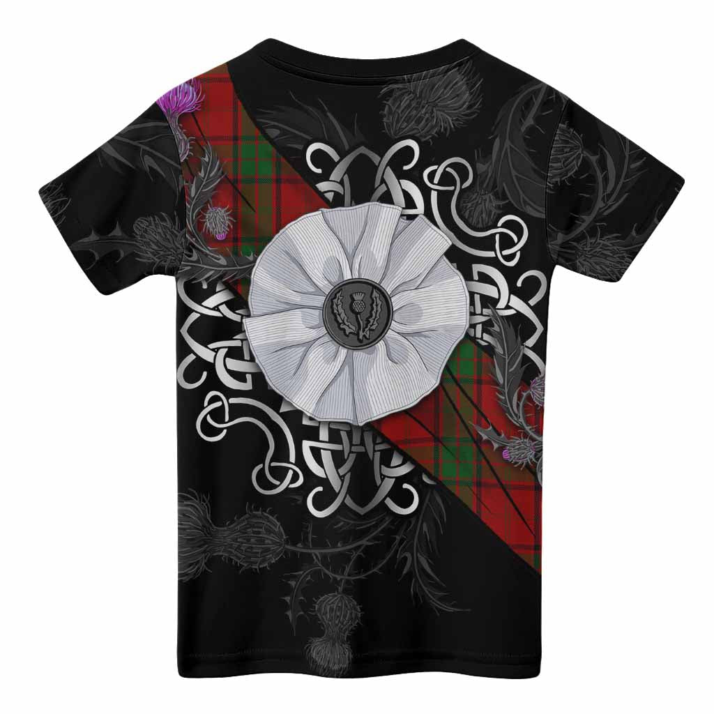 Maxwell Tartan Kid T-shirt Jacobite White Rose - Tartan Vibes Clothing