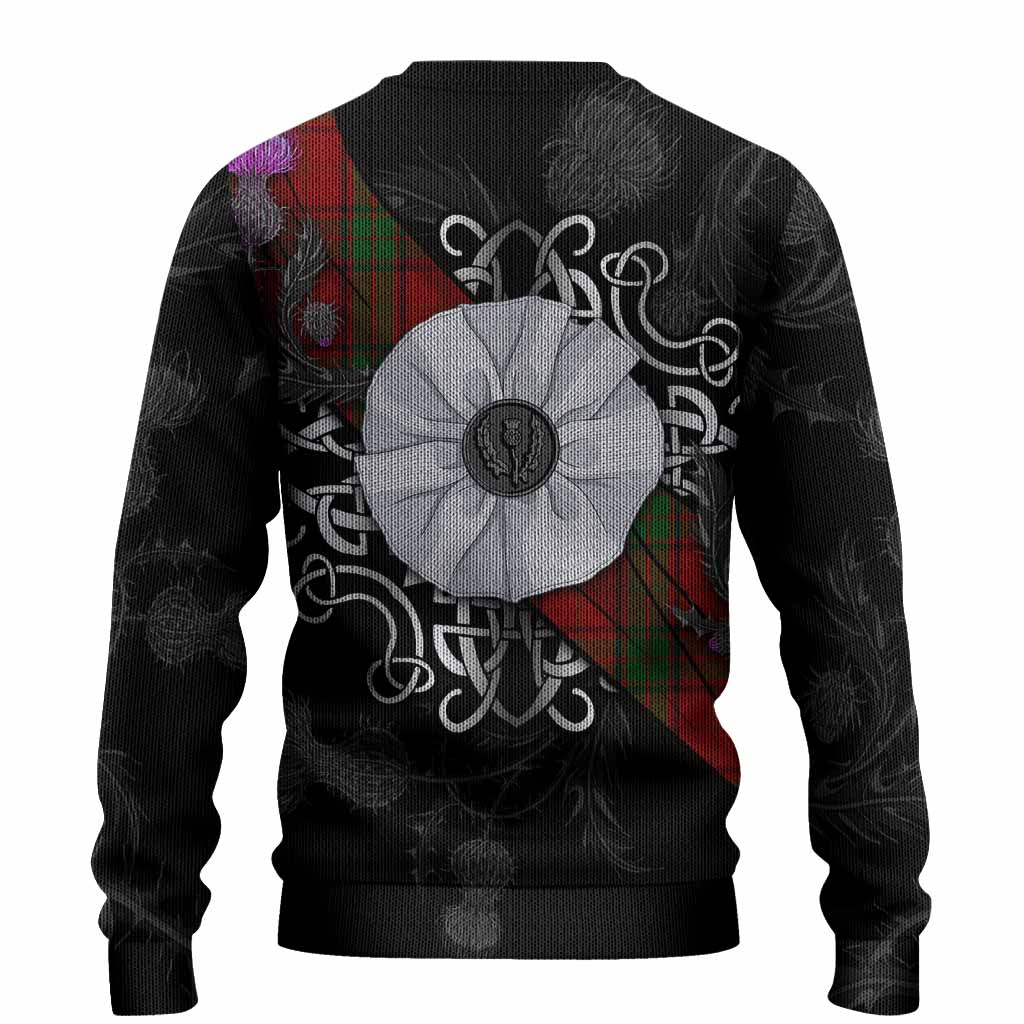Maxwell Tartan Knitted Sweater Jacobite White Rose - Tartan Vibes Clothing