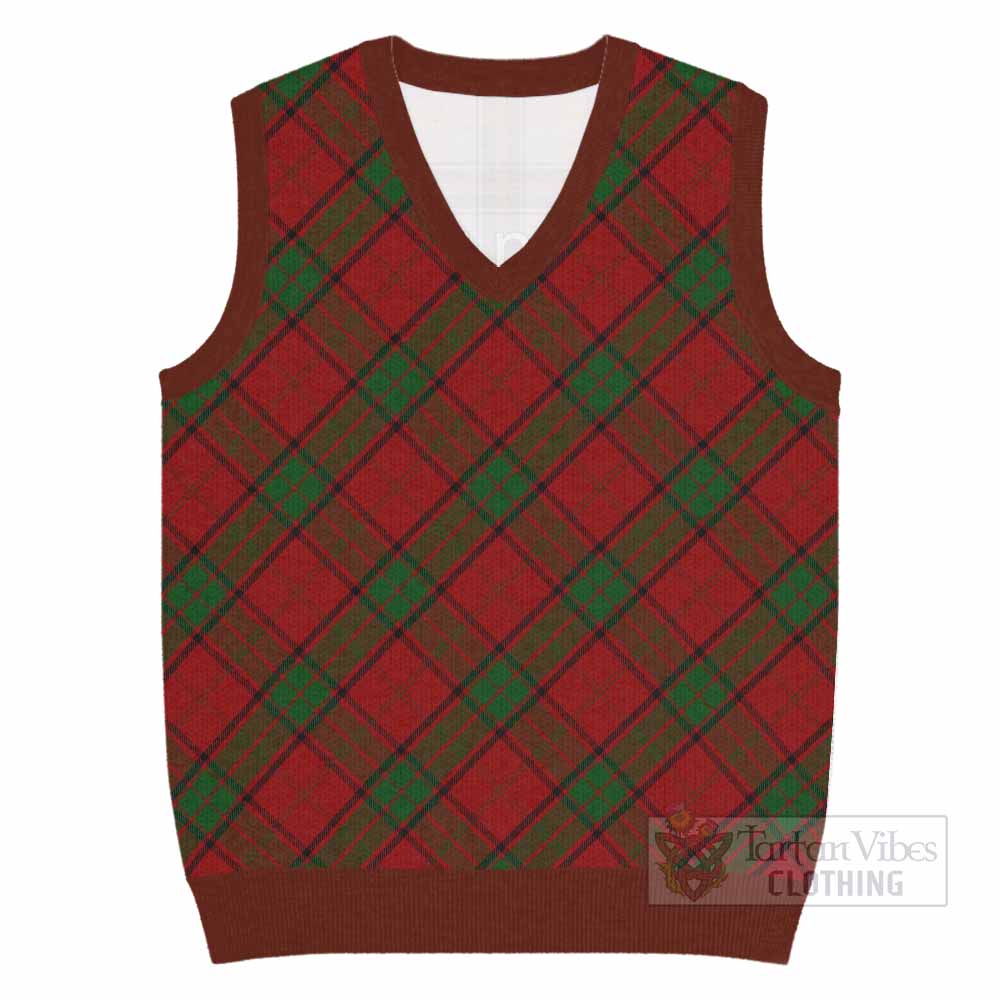 Maxwell Tartan  Knitted V-Neck Vest Cross Style
