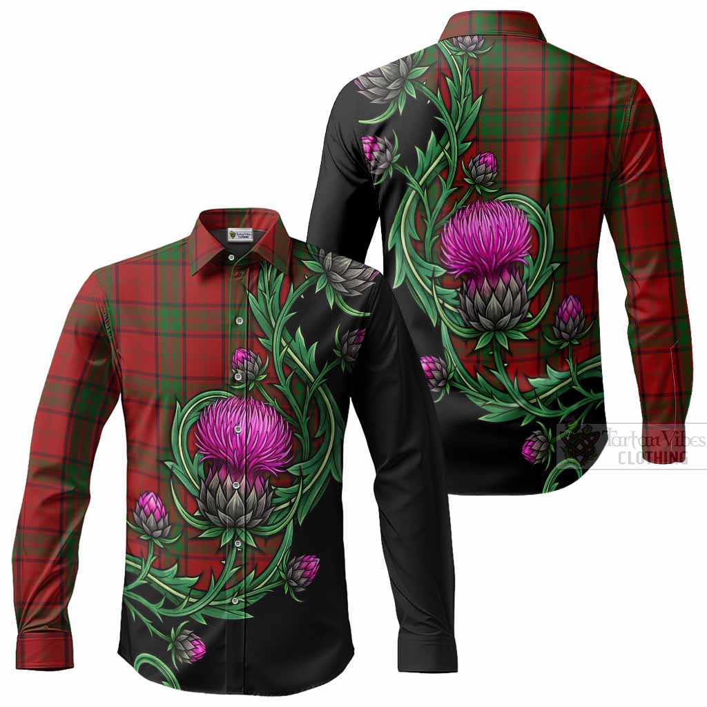 Maxwell Tartan Long Sleeve Button Shirts Resilient Scottish Thistle