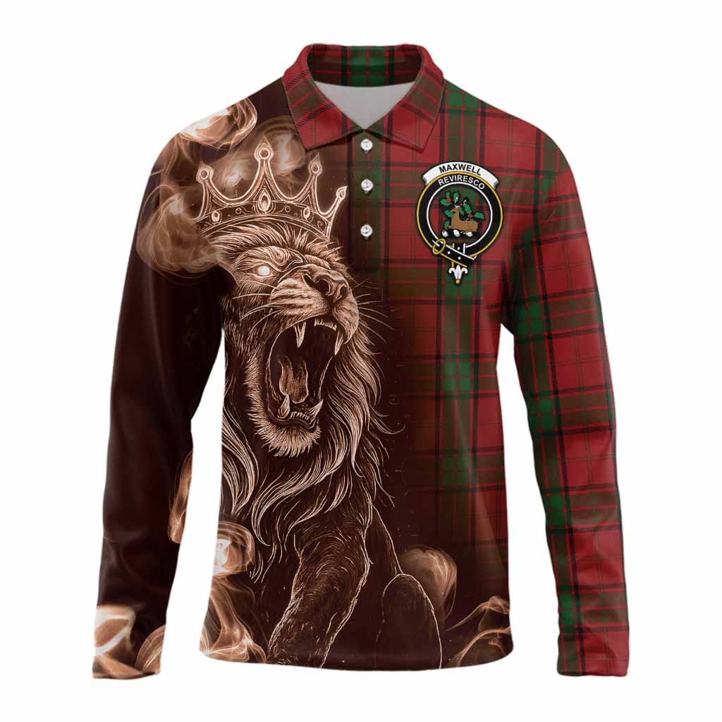 Maxwell Tartan Long Sleeve Polo Shirt Roaring Lion Heritage