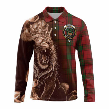 Maxwell Tartan Long Sleeve Polo Shirt Roaring Lion Heritage