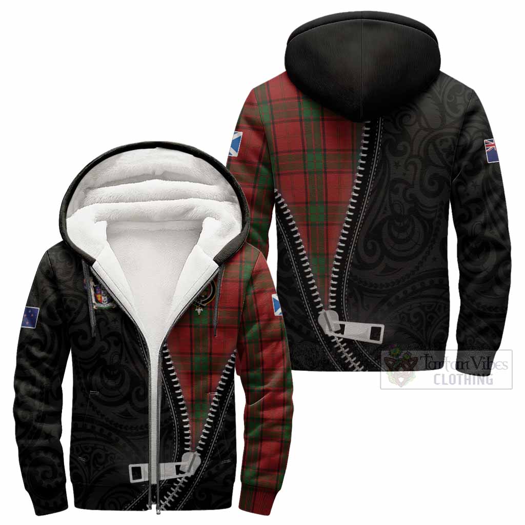 Maxwell Tartan Sherpa Hoodie New Zealand Pattern Unique Zipper Stylized