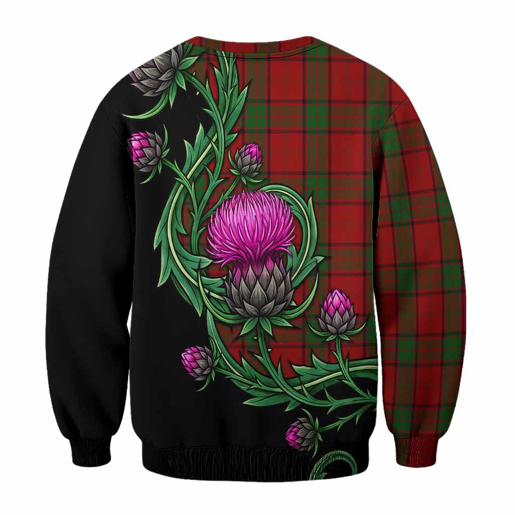 Maxwell Tartan Sweatshirt Resilient Scottish Thistle - Tartan Vibes Clothing