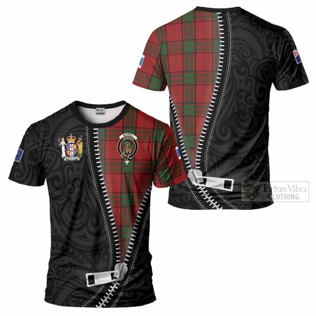 Maxwell Tartan T-Shirt New Zealand Pattern Unique Zipper Stylized