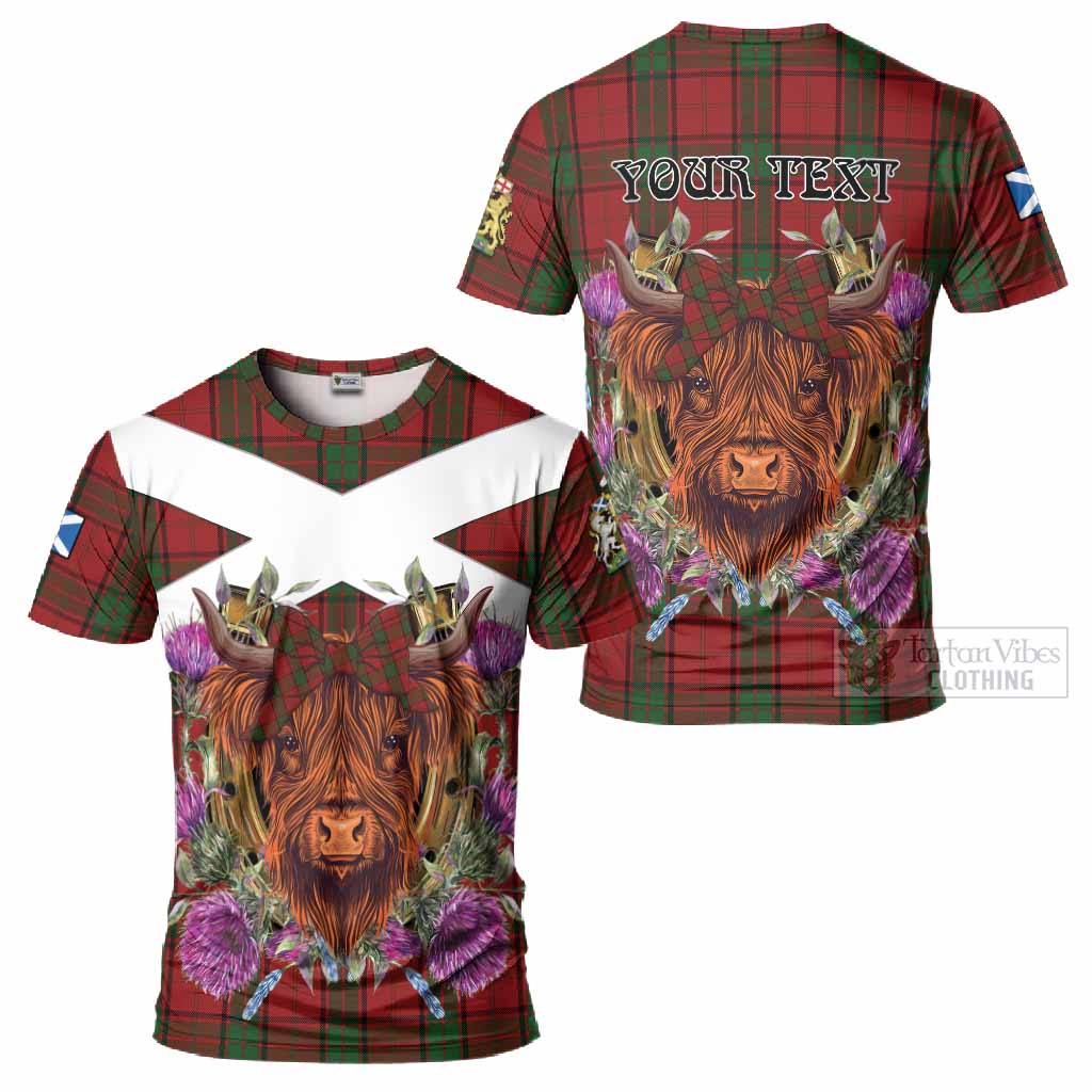 Maxwell Tartan T-Shirt Scottish Thistle Heilan Coo