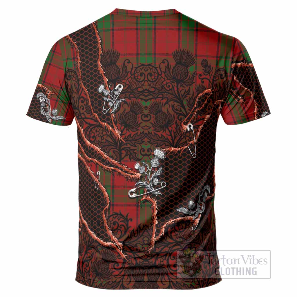 Maxwell Tartan Thistle Dark Gothic T-Shirt - Tartan Vibes Clothing