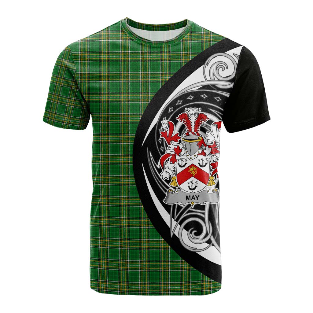 Tartan Vibes Clothing May Irish Clan Cotton T-shirt Celtic Circle Style