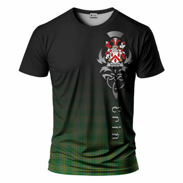 Tartan Vibes Clothing Maynard Irish Clan T-Shirt with Coat of Arms Erin Go Bragh Celtic Inspired