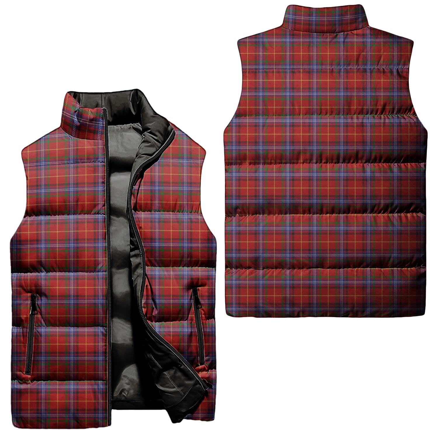 Maynard Tartan Sleeveless Puffer Jacket Unisex - Tartan Vibes Clothing