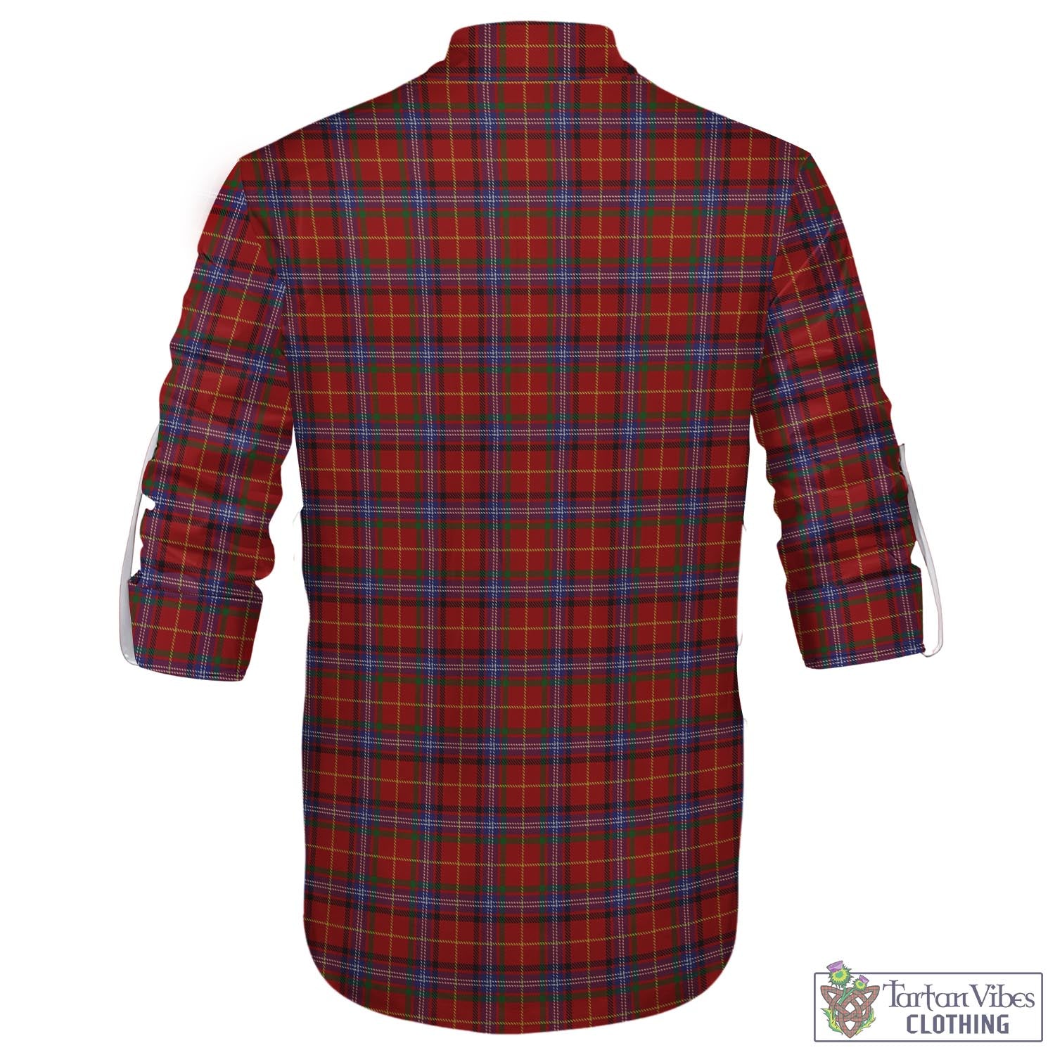 Tartan Vibes Clothing Maynard Tartan Men's Scottish Traditional Jacobite Ghillie Kilt Shirt