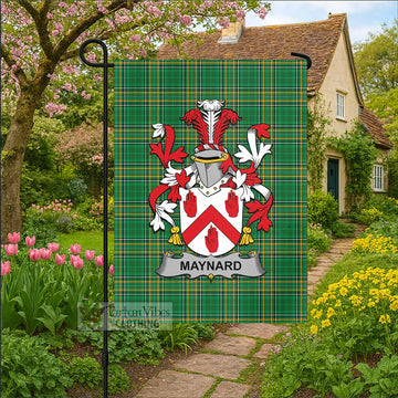 Maynard Irish Clan Tartan Flag with Coat of Arms