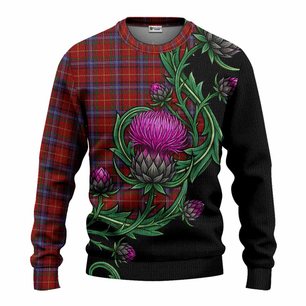 Maynard Tartan Knitted Sweater Resilient Scottish Thistle Unisex - Tartan Vibes Clothing