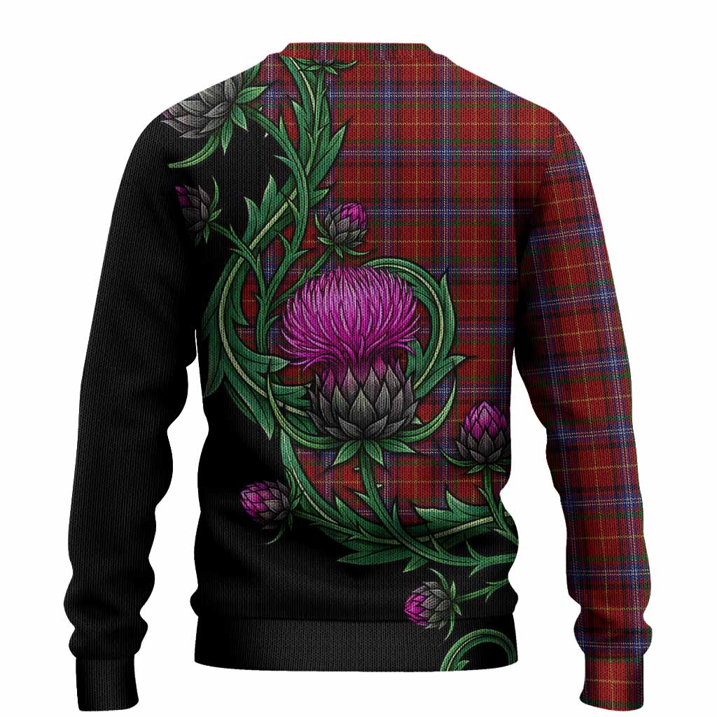 Maynard Tartan Knitted Sweater Resilient Scottish Thistle - Tartan Vibes Clothing