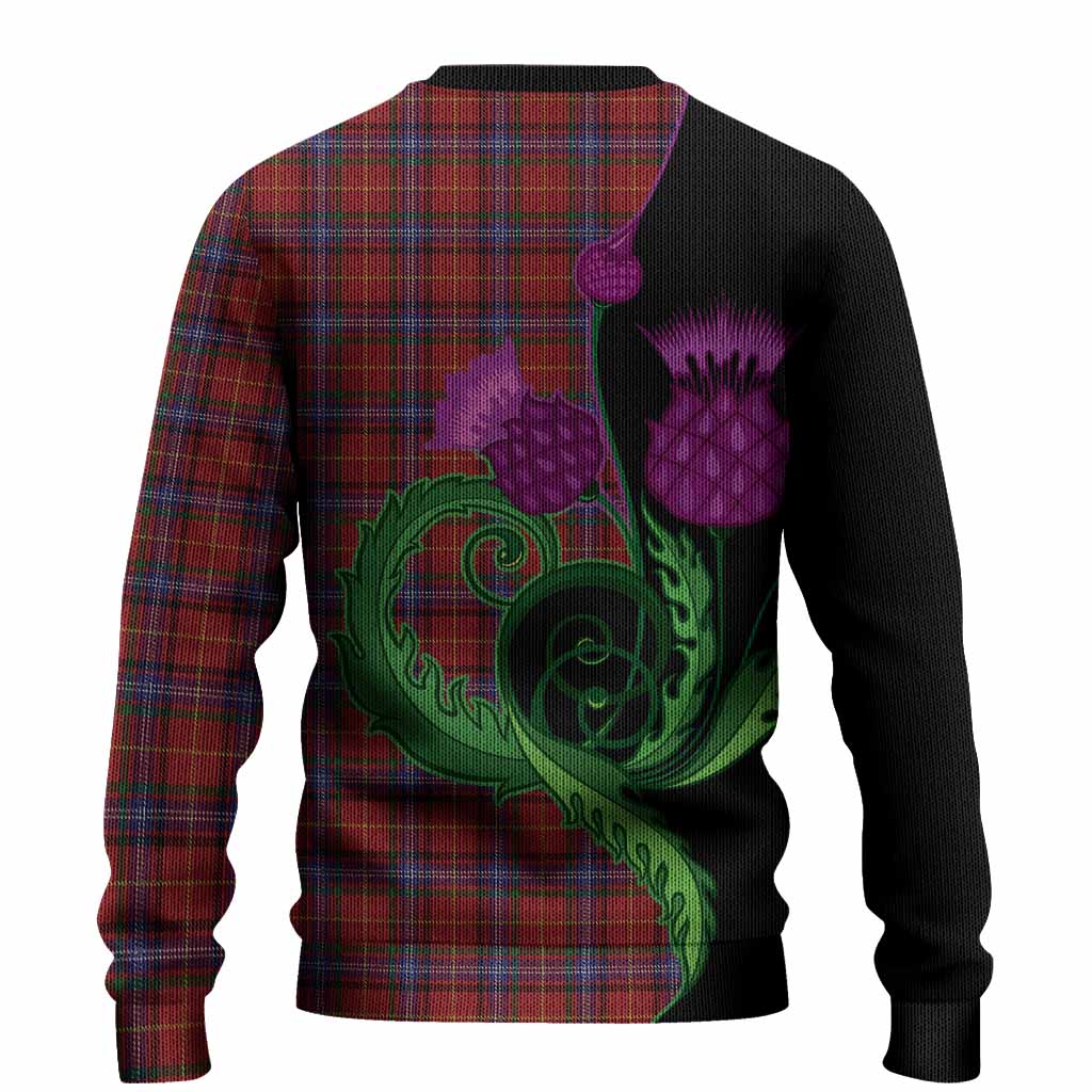 Maynard Tartan Knitted Sweater Traditional Scottish Thistle