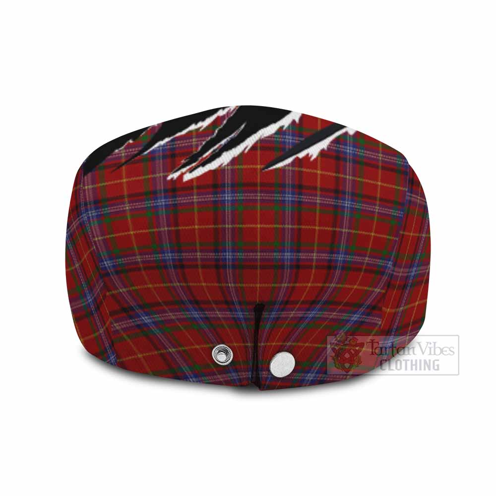 Maynard Tartan Loch Ness Monster Flat Cap, Jeff Cap Celtic Knot Nessie Art