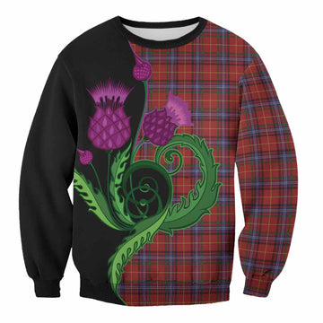 Maynard Tartan Sweatshirt Traditional Scottish Thistle