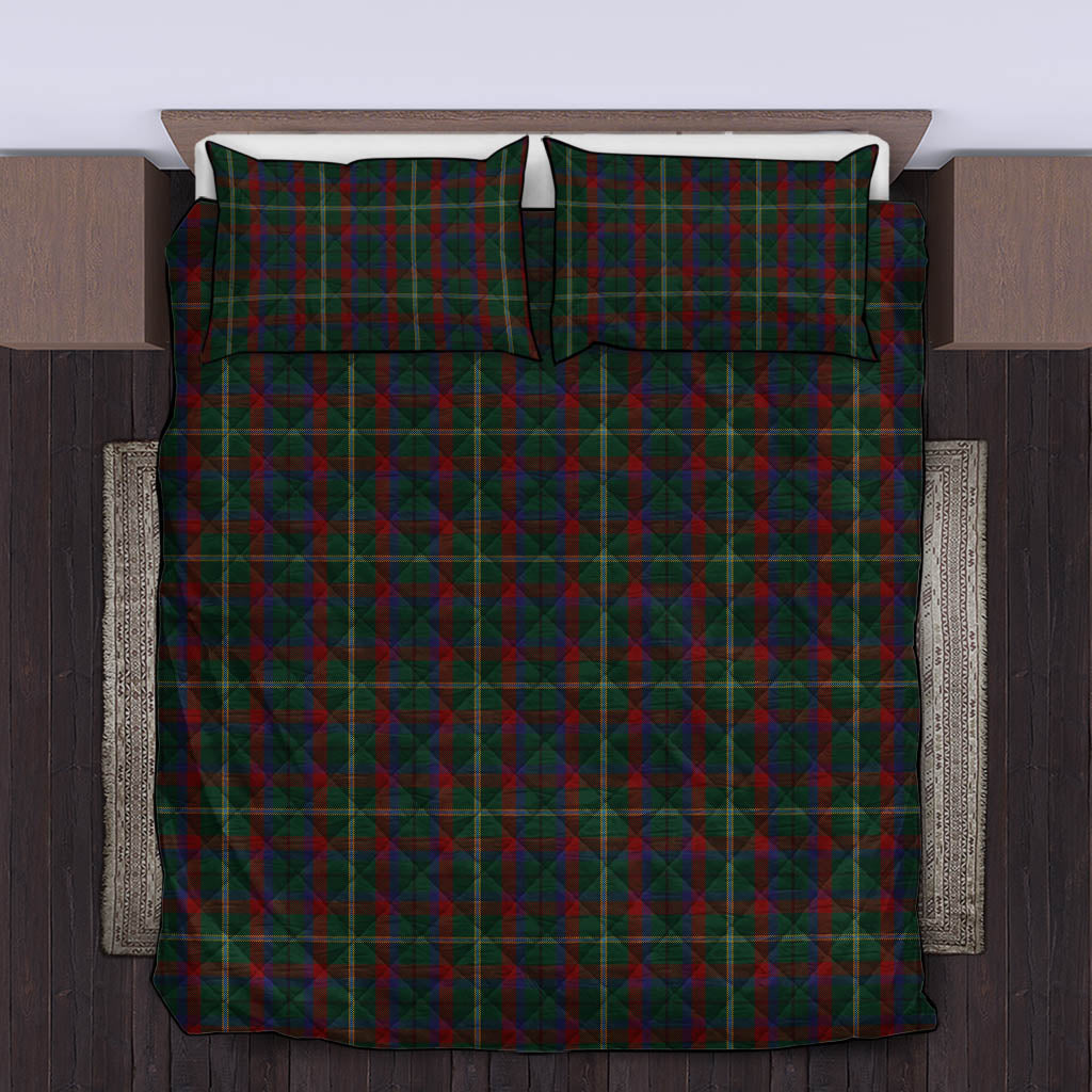 Mayo County Ireland Tartan Quilt Bed Set King - Tartan Vibes Clothing