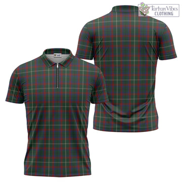 Mayo County Ireland Tartan Zipper Polo Shirt Unisex - Tartan Vibes Clothing