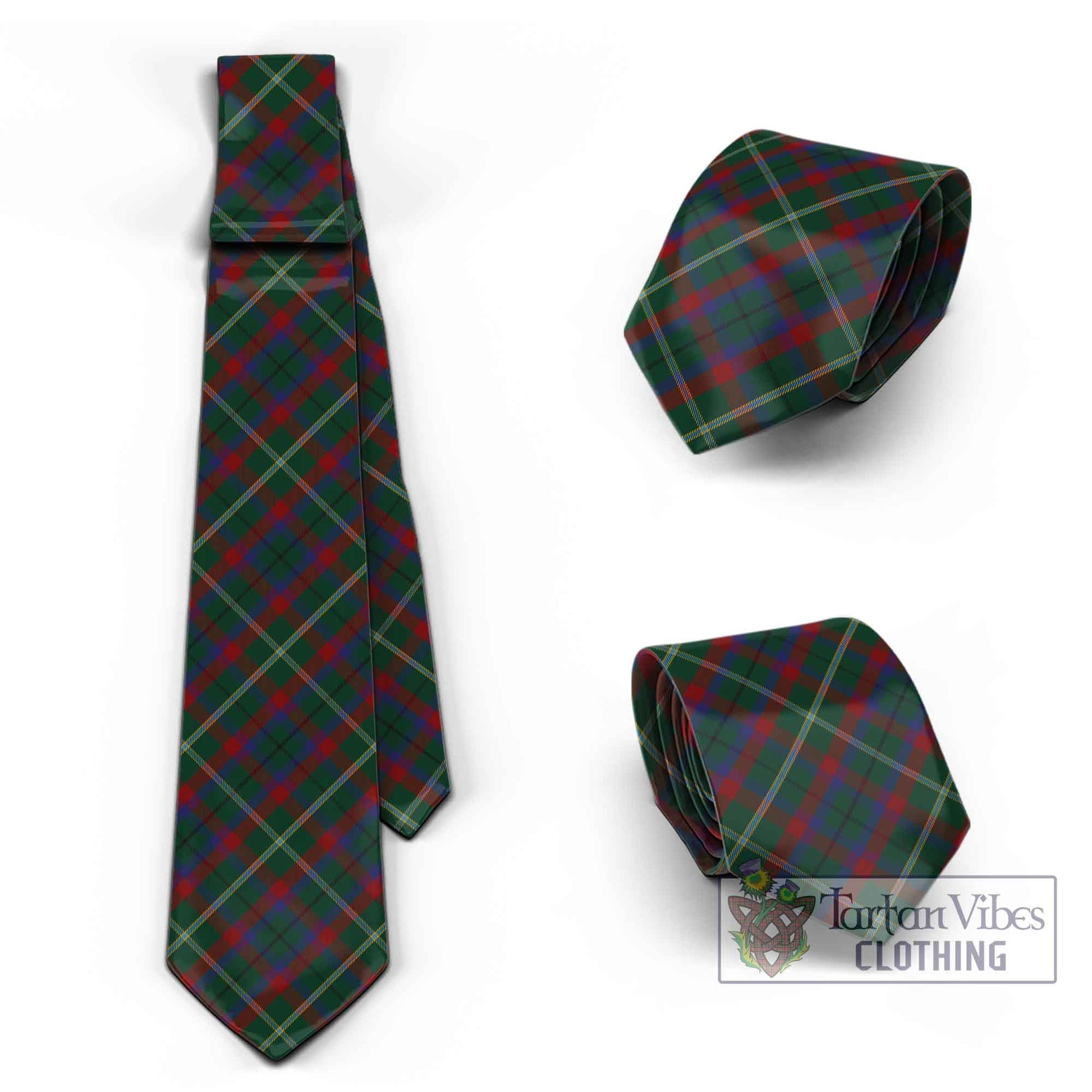 Mayo County Ireland Tartan Classic Necktie Cross Style Necktie One Size - Tartan Vibes Clothing