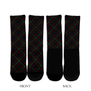 Mayo County Ireland Tartan Crew Socks Cross Style