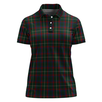 Mayo County Ireland Tartan Polo Shirt For Women