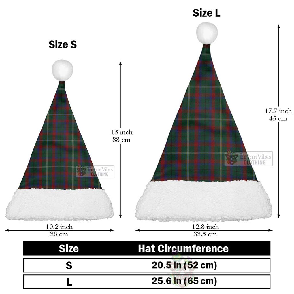 Mayo County Ireland Tartan Christmas Santa Hats Christmas Hat L 25.6in (65cm) - Tartan Vibes Clothing