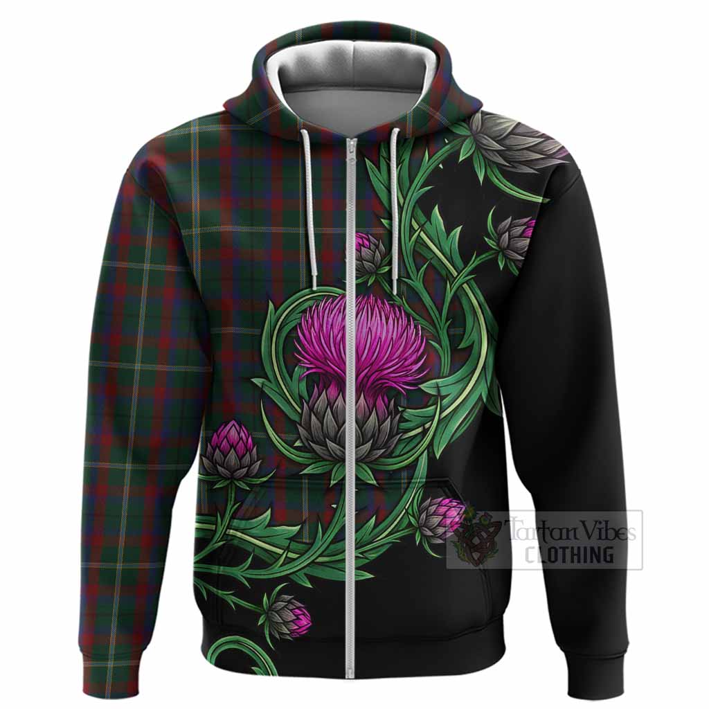 Mayo Tartan Hoodie Resilient Scottish Thistle