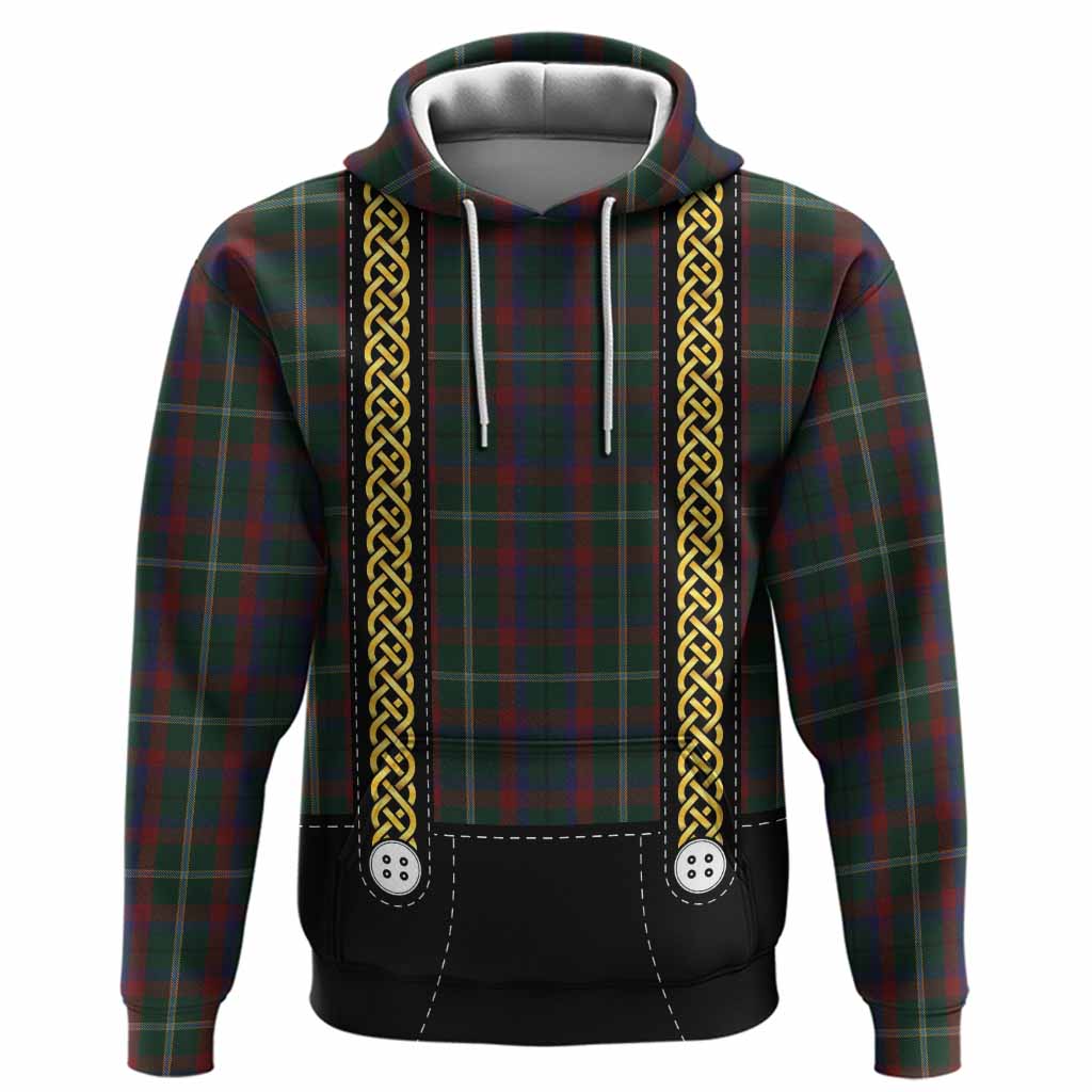 Mayo Tartan Lederhosen Costume Hoodie Scotland Celtic Knot Motif