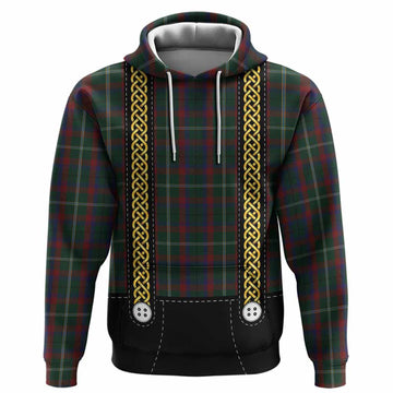 Mayo Tartan Lederhosen Costume Hoodie Scotland Celtic Knot Motif