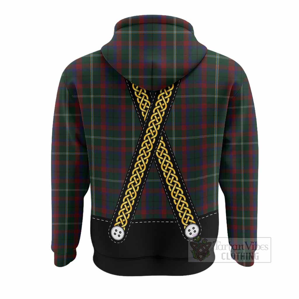 Mayo Tartan Lederhosen Costume Hoodie Scotland Celtic Knot Motif