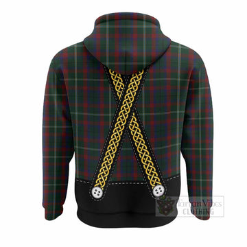 Mayo Tartan Lederhosen Costume Hoodie Scotland Celtic Knot Motif